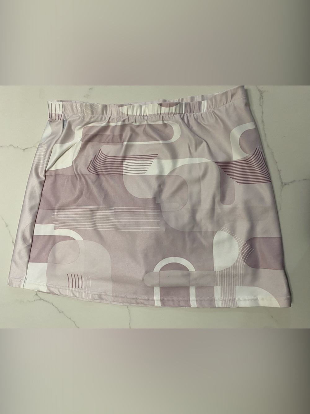 Nike Dri Fit Women’s Pale Mauve Abstract Print Skort Medium